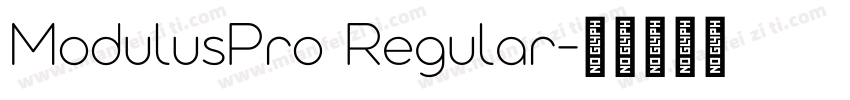 ModulusPro Regular字体转换